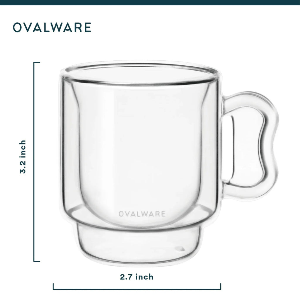 Veyro Double Wall Espresso Cups – 120ml / 4oz Set