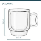 Veyro Double Wall Espresso Cups – 120ml / 4oz Set
