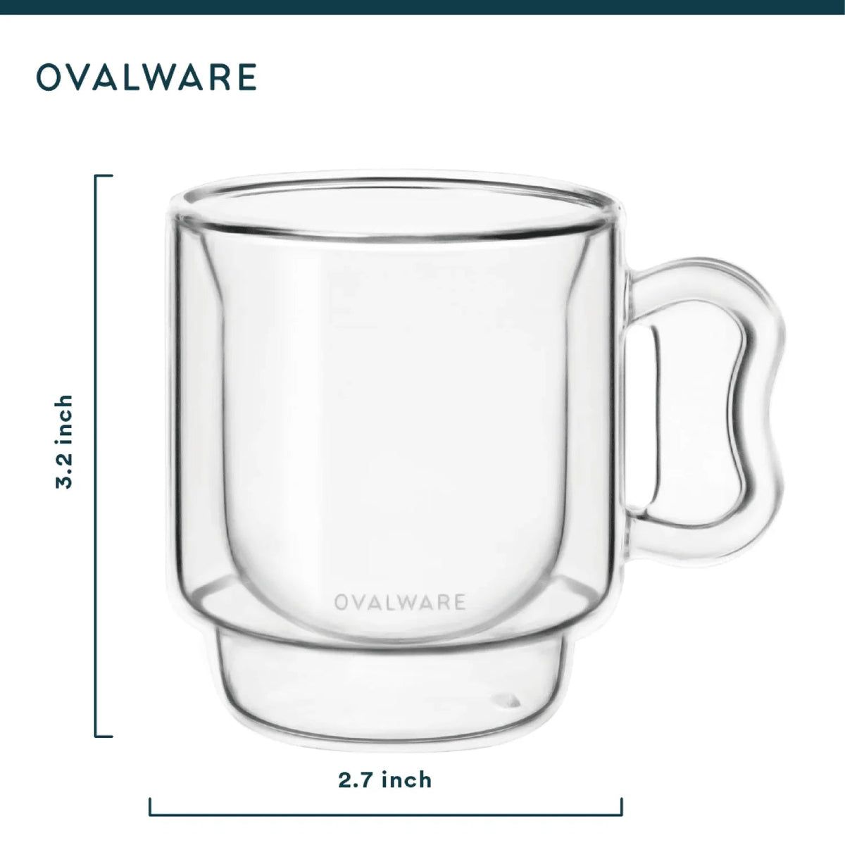 Veyro Double Wall Espresso Cups – 120ml / 4oz Set
