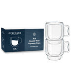Veyro Double Wall Espresso Cups – 120ml / 4oz Set