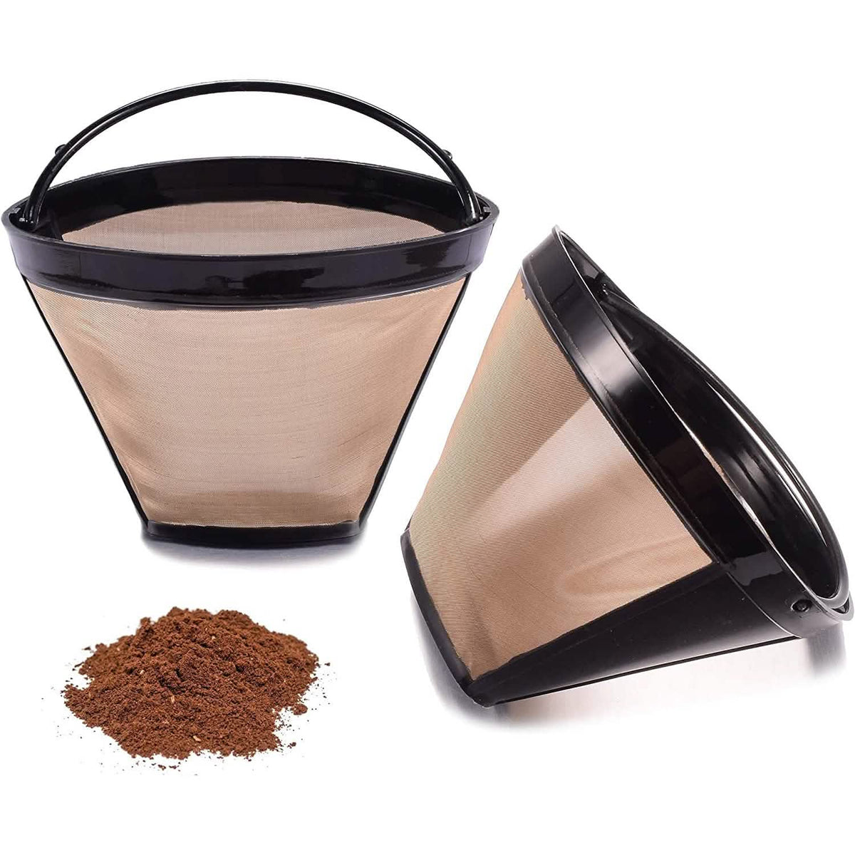 Veyro Reusable No.4 Cone Coffee Maker Filters – 2-Piece Set