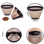 Veyro Reusable No.4 Cone Coffee Maker Filters – 2-Piece Set