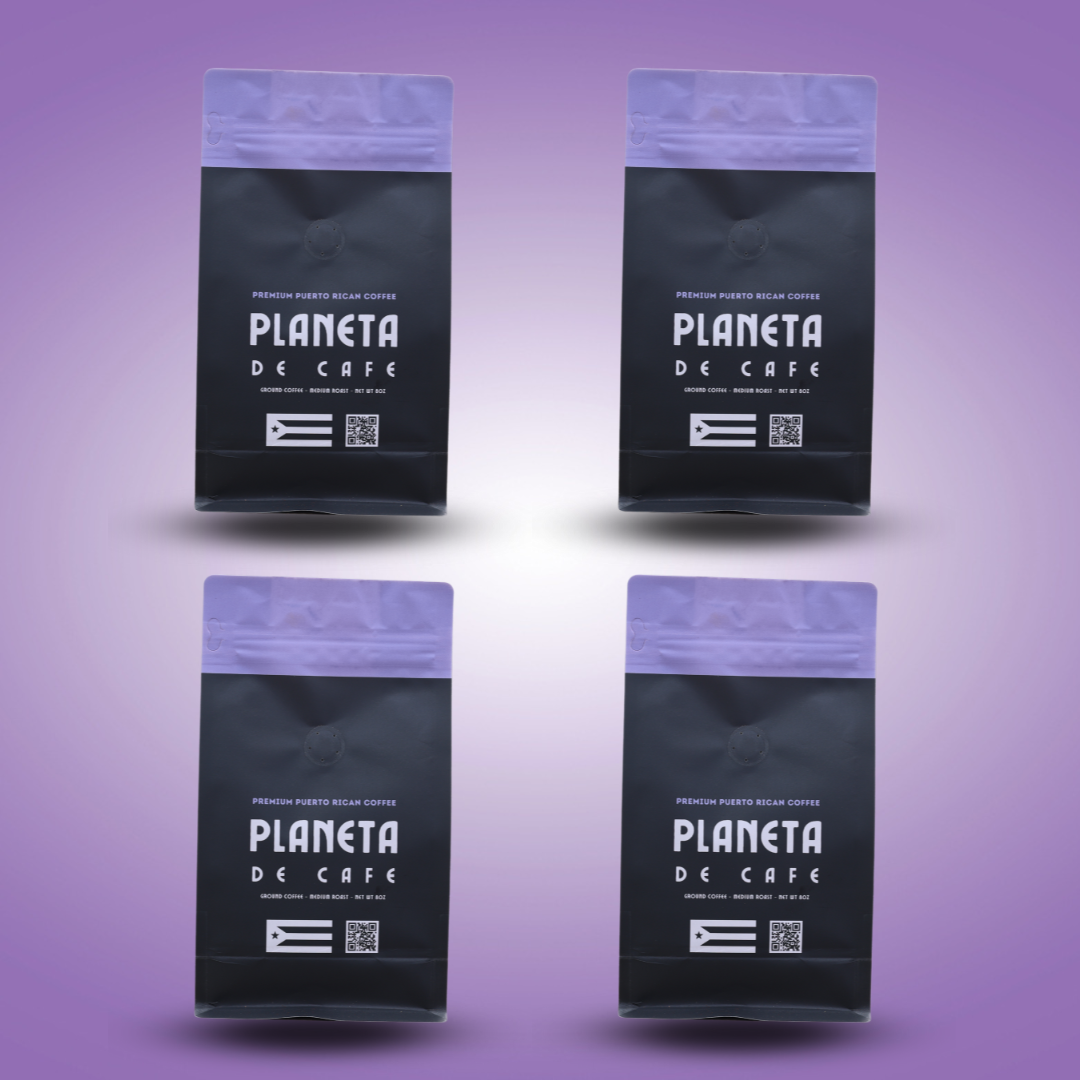 Veyro Puerto Rican Medium Roast Ground Coffee – 4 Pack