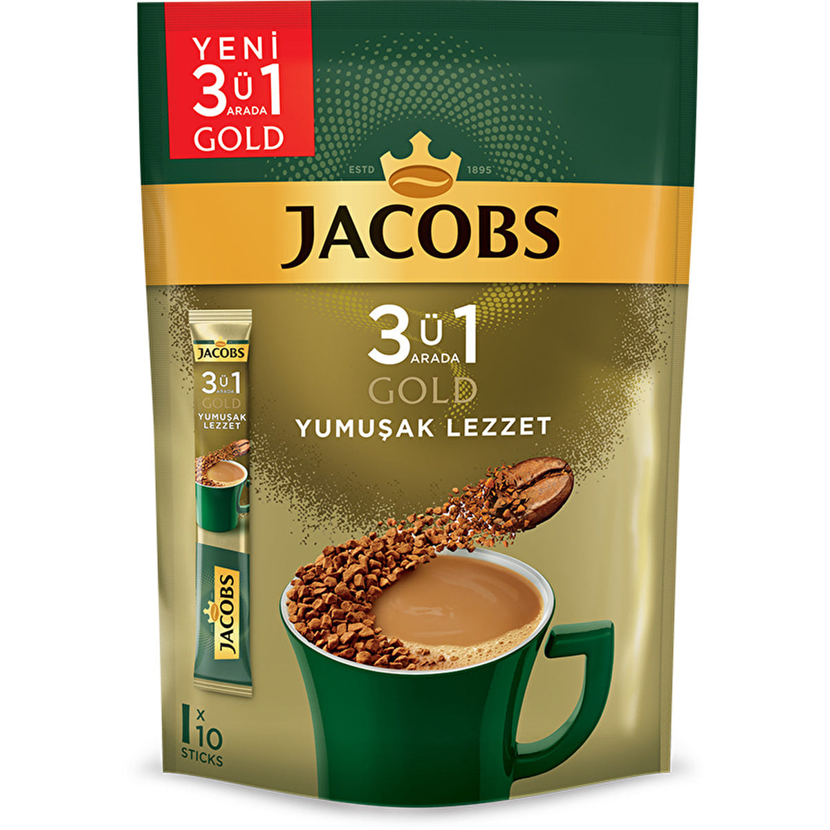 Veyro Jacobs Instant Coffee 3-in-1 Soft – 10 Pack x 18g