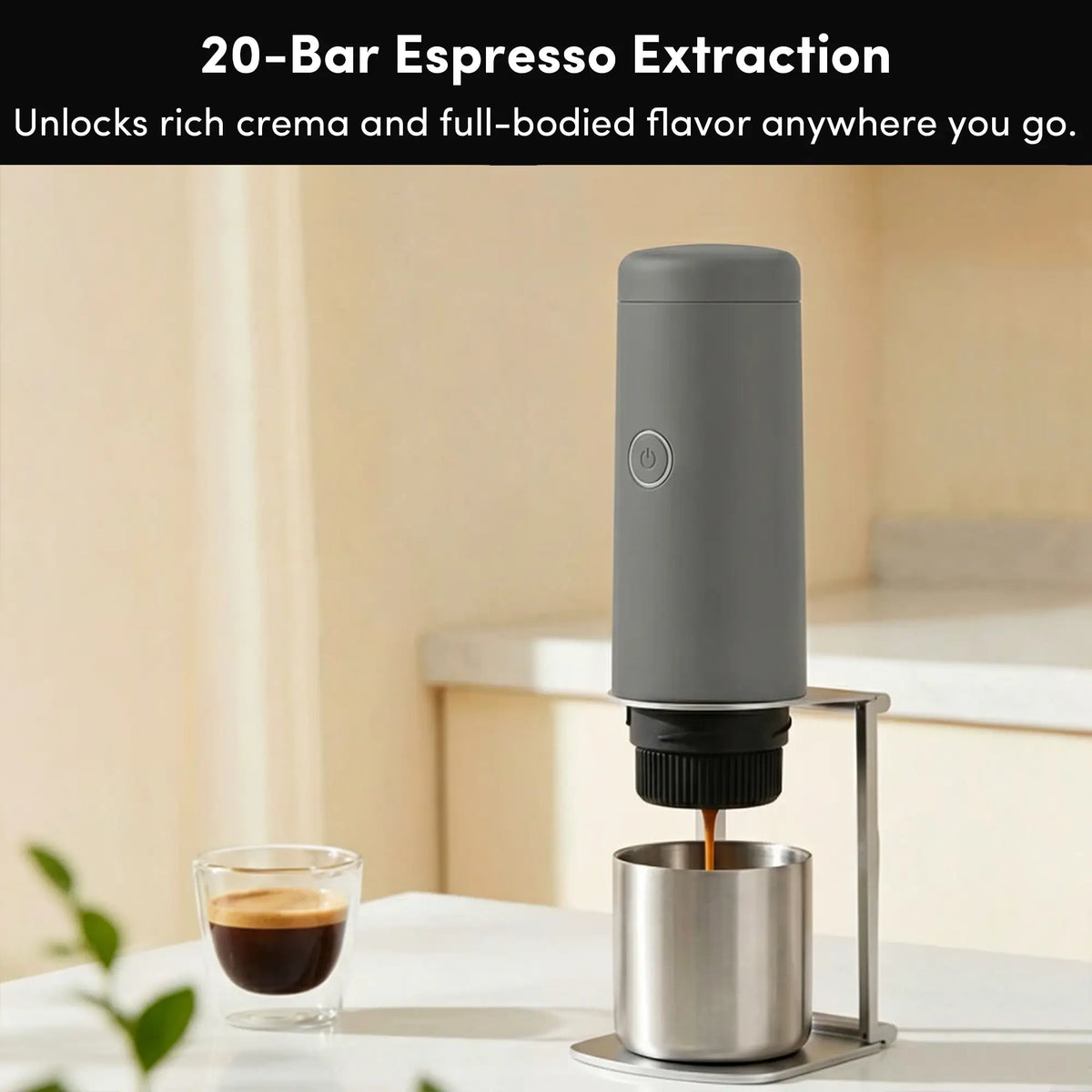 Máquina de espresso portátil Veyro Citaly GO-1: Autocalentamiento rápido