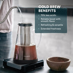 Cafetera Cold Brew Veyro: sistema fácil para preparar café en frío en casa