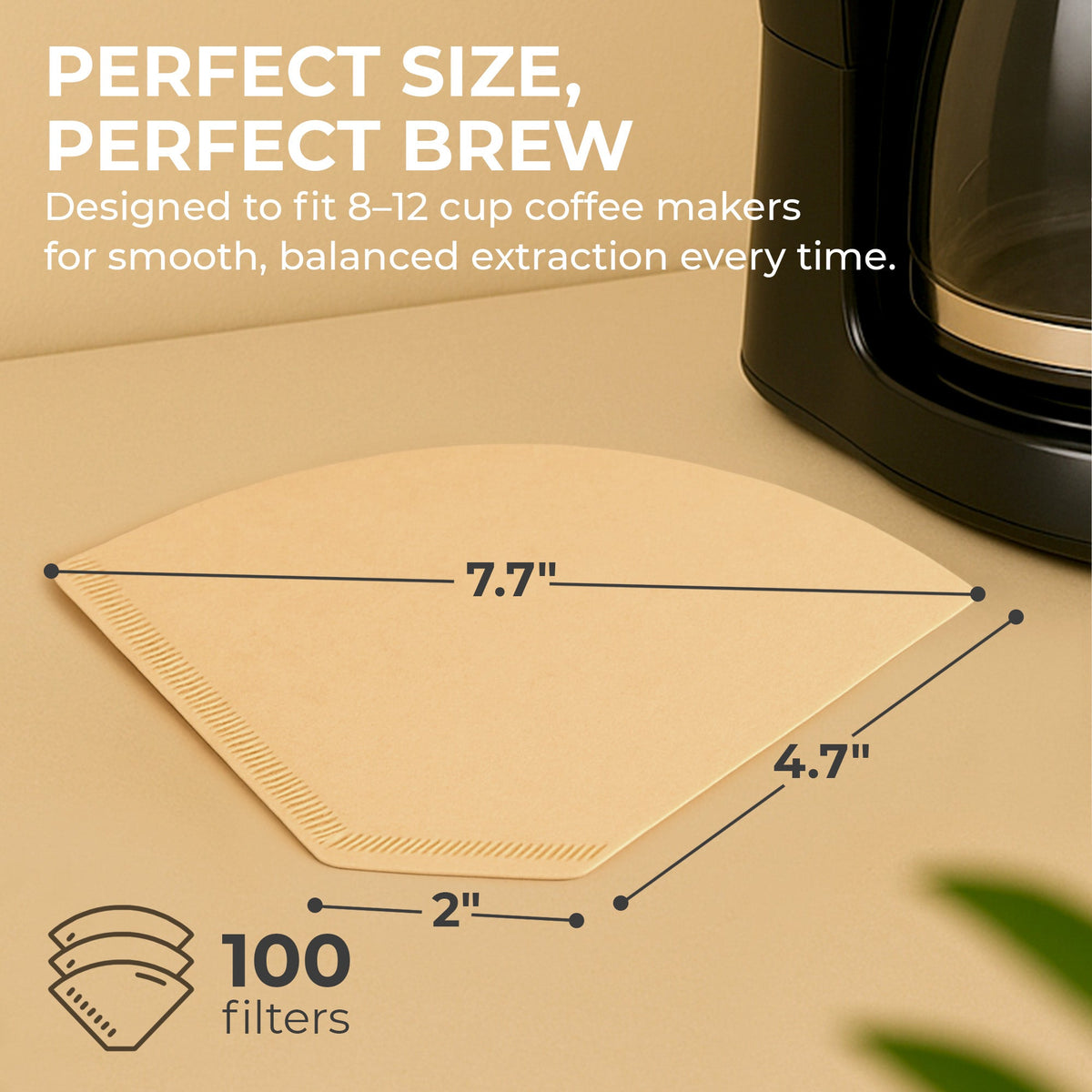 Veyro Organic Premium Coffee Filters #4 – Natural & Unbleached