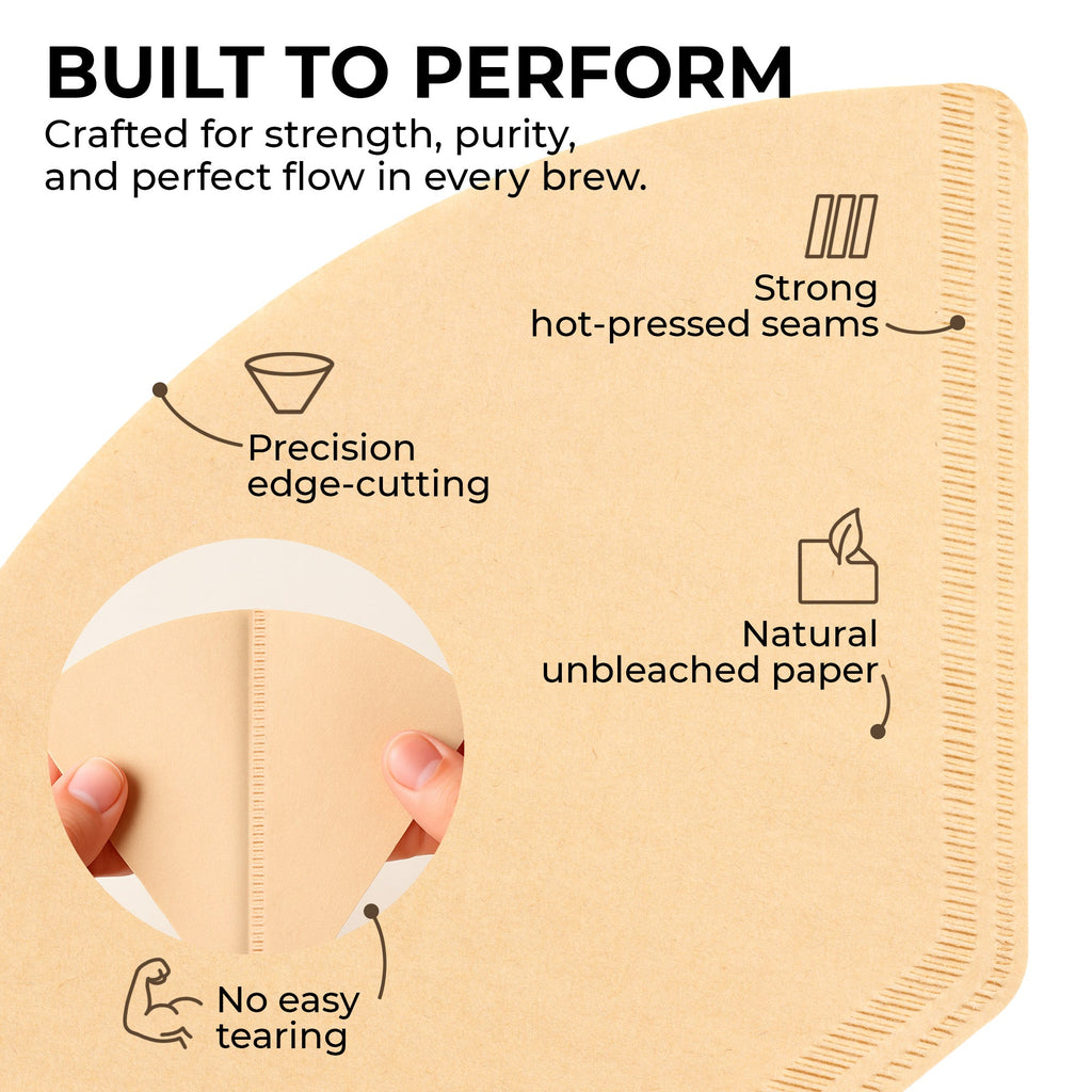 Veyro Organic Premium Coffee Filters #4 – Natural & Unbleached