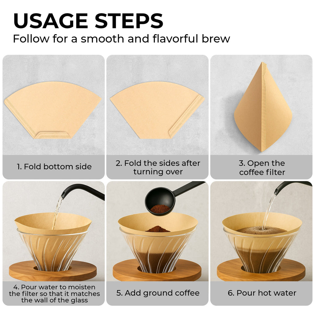 Veyro Organic Premium Coffee Filters #4 – Natural & Unbleached
