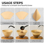 Veyro Organic Premium Coffee Filters #4 – Natural & Unbleached