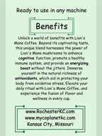 Veyro Lion’s Mane Organic Ground Coffee – Focus & Clarity