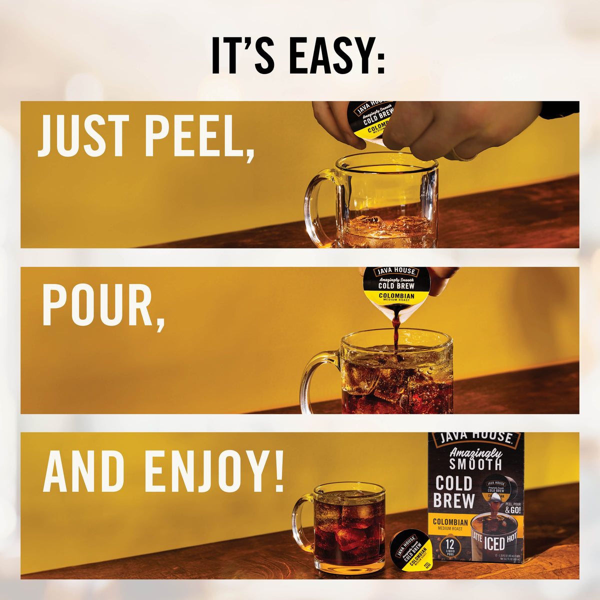 Cápsulas de café Cold Brew Veyro – Origen único colombiano