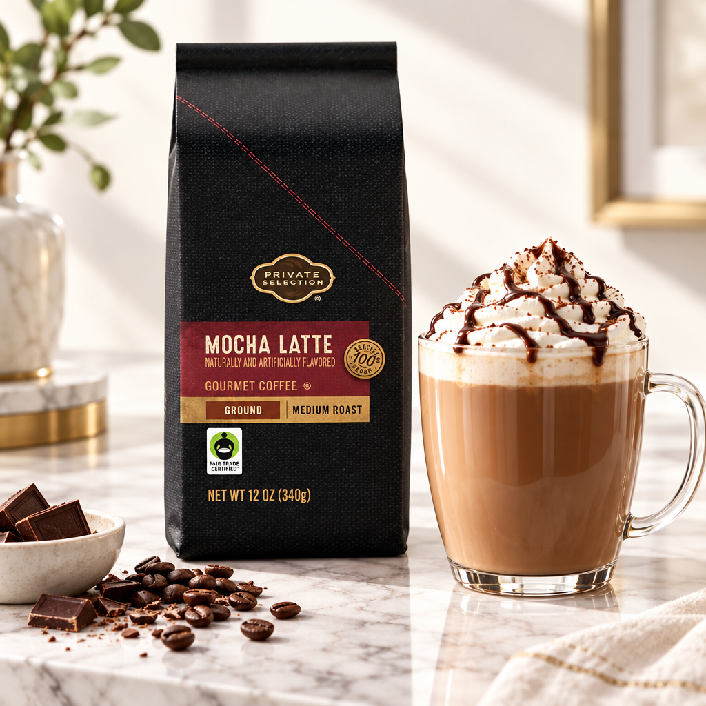Veyro Private Selection Mocha Latte Medium Roast Ground Coffee – 12oz