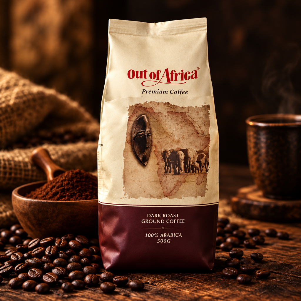 Veyro Out of Africa Dark Roast Ground Coffee – 500g